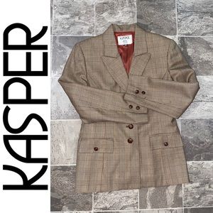 ✨KASPER Plaid Blazer✨